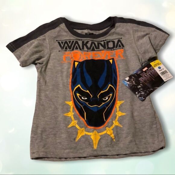 Marvel Other - Marvel Black Panther Wakanda Tee Shirt New With Tags Little Boys Size 4